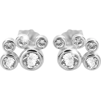 Módní doplněk JSB bijoux s.r.o. Stříbrné náušnice puzety bublinky s krystaly Swarovski Crystal (Stříbro 925/1000)