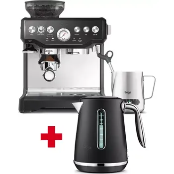 Kávovar SAGE BES875BKS + Konvice Sage SKE735BTR