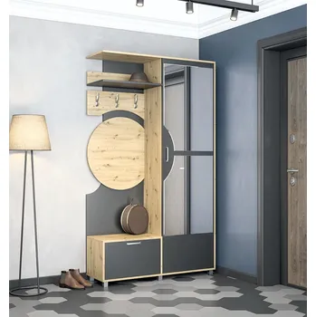 Předsíňová stěna PRIGO předsíňová sestava, dub Artisan/ antracit