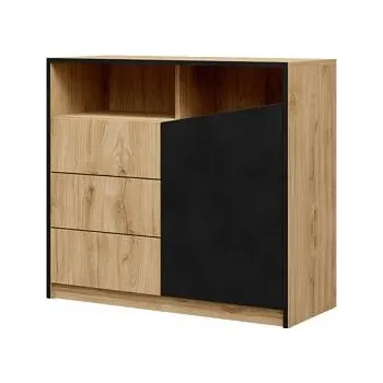 Komoda Falco Komoda Asim R5 dub/černá