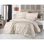 Kvalitex Povlečení bavlna Vločky béžové Velikost: dvoulůžko 220x200 + 2ks 70x90 cm