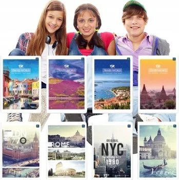 Sešit Sešit A5 s mřížkou Interdruk, 96 listů, měkká vazba, sada 10 ks