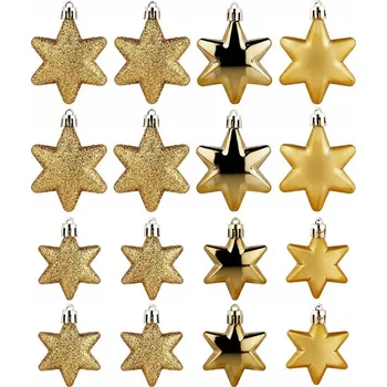 Vánoční dekorace Vánoční koule ozdob 6 cm 16 ks