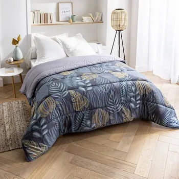 přikrývka Blancheporte Přikrývka z mikrovlákna s potiskem Listů 400 g/m2 Velikost: 220x240 cm