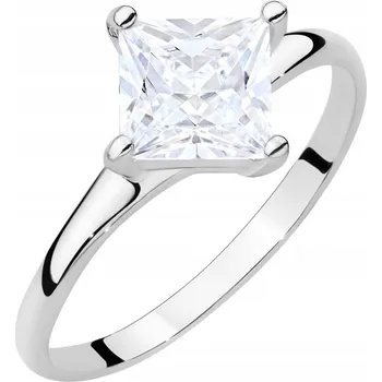 Prsten Ryzost 925 PRSTÝNEK 925 s čtvercovým kubickým Zirkon vel. 14