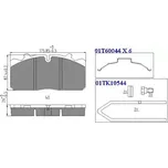 QWP Sada brzdových destiček QWP WHD113BP