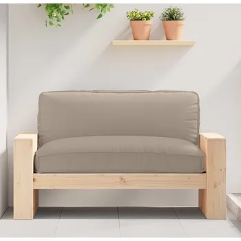 Podsedák vidaXL Polstr na paletové sedadlo Taupe 120 x 80 x 12 cm [42001573]