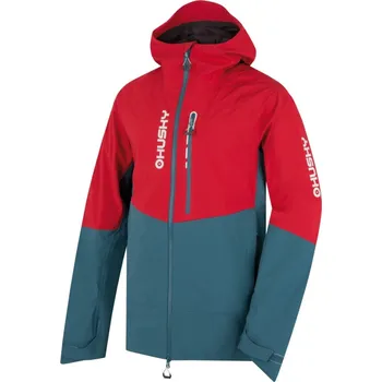 Pánská móda Pánská hardshellová bunda Husky Nicco M red-turquoise - XL
