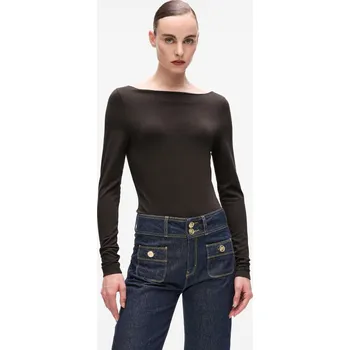 Dámské tričko TRIČKO KARL LAGERFELD MODAL LONGSLEEVE JAVA