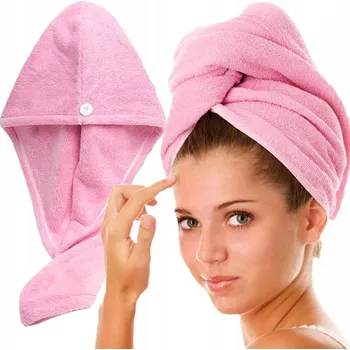 Čepice Specjalny ręcznik do włosów szybkoschnący z mikrovlákna TURBAN CZEPEK