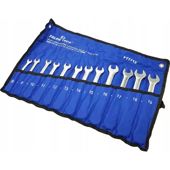Klíč Očkoplochý klíč Falon-Tech 12 ks 8-19 mm s kloubem a ráčnou CrV