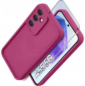 Pouzdro na mobilní telefon Zadní Kryt KrainaGSM pro Samsung Galaxy A55 růžový