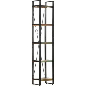 Knihovna zahrada-XL Knihovna s 5 policemi 40x30x180 cm masivní regenerované dřevo 320629