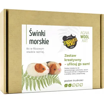 kreativní sada Kreativní sada pro plstění Agna Wool Art - Morčata