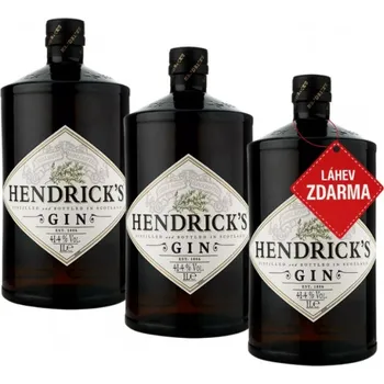 Gin Akce 2+1: 2x Hendrick’s Gin 1L + Hendrick’s Gin ZDARMA