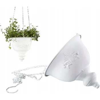 Květináč Kovový Květináč Skandi bílý 23 cm x 23 x 19,5 cm