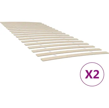 Postel zahrada-XL Náhradní lamely k posteli s 34 lamelami 2 ks 100x200 cm 3203722