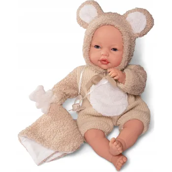 Panenka Antonio Juan 14364 BIMBA - mrkací panenka miminko se zvuky a měkkým látkovým tělem - 37 cm