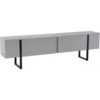 Televizní stolek Serenity TV stolek na nožičkách, šedá / černá