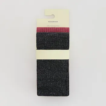 Dětská móda Reserved - Lesklé punčocháče s bavlnou 2-pack - černý - 843GX-99X - 843GX-99X-U14