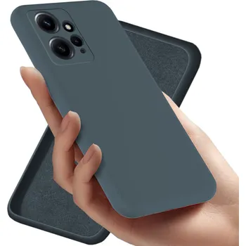 Pouzdro na mobilní telefon Zadní Kryt RCBR pro Xiaomi Redmi Note 12 4G SILICON CASE šedý