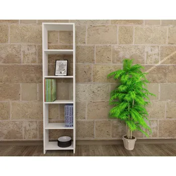 Knihovna FLORIANO úzká knihovna, bílá