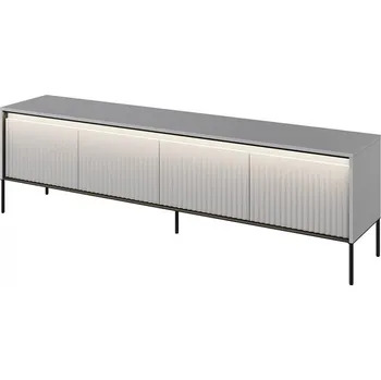 Televizní stolek Televizní stolek 4D 193 s LED IPOLIS šedá/černá