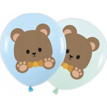 Balónek Latexové balónky MEDVÍDEK, MEDVĚDI, MEDVÍDCI dekorace narozeniny konzole 6 Ks EF
