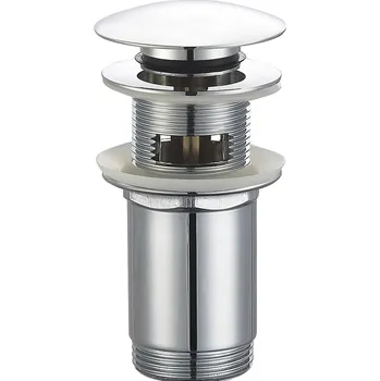 Sifon Zátka s přepadem klik-klak kulatý Oltens stříbrná