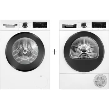 Pračka AKČNÍ SET: Předem plněná pračka Bosch WGG242Z3BY + Sušička prádla s tepelným čerpadlem Bosch WQG233D4CS