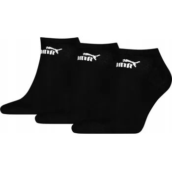 Pánské ponožky Puma Ponožky soft cotton flat toe seam černé, velikost 39-42