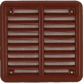 Větrací mřížka HACO 0308 100 x 100 mm hnědá