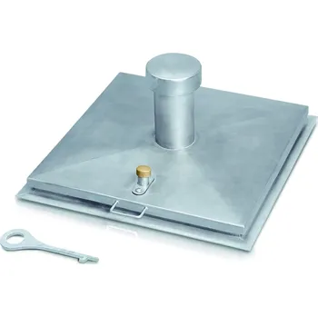 kanalizace ZARGES Studnové poklopy obdélníkové s větracím komínem, 47114, Materiál: nerezová ocel