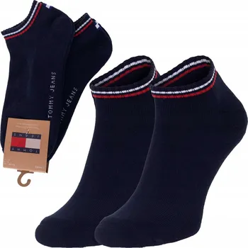 Pánské ponožky PONOŽKY TOMMY HILFIGER PONOŽKY , KOTNÍKOVÉ PONOŽKY modré vel. 39-42