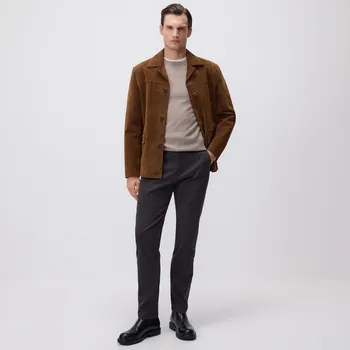 Reserved - Kalhoty chino slim fit - tmavě hnědá - 262BK-89P - 262BK-89P-36