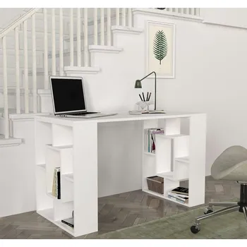 Psací stůl DOBIE skandinávský psací stůl, bílá