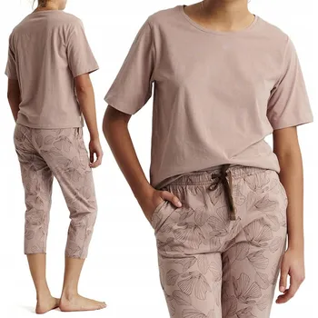 Dámské pyžamo ATLANTIC NLP-488 dámské pyžamo 3/4 jarní letní 100% BAVLNA - S