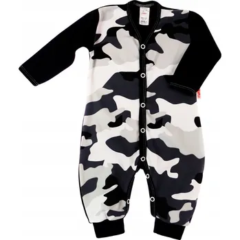 Kojenecký overall OVERAL DLOUHÝ RUKÁV overal, Maskáčový černé 80 KLEKLE