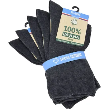 Dámské ponožky Ponožky RS 91009 100% bavlna - více barev čt Barva: Šedá melír, Velikost: 35-38