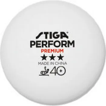 Pingpongový míček Míček STIGA Perform PREMIUM 40+ *** (72 ks) bílá