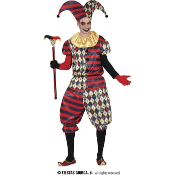 Karnevalový kostým Guirca Diamantový šašek pánský kostým Velikost: 48 – 50 (M)