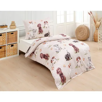 Matějovský povlečení Pejsci Bavlna deluxe digitál Rozměr: 140 x 200 cm, 70 x 90 cm