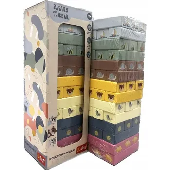 ostatní stavebnice Stavebnice barevná věž Trefl dřevěné 42 ks