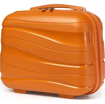Kosmetický kufr KONO toaletní pouzdro K2094L - polypropylen - oranžová - 11L