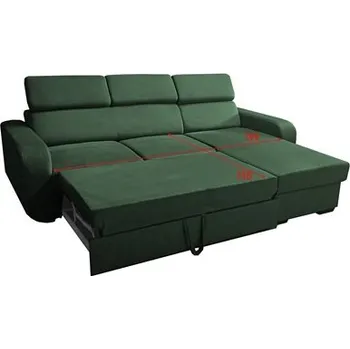 Sedací souprava ELIZA rohová UNI - sedací souprava látka MANILA 35 - tmavě zelená (2F+OTM=2 BALÍKY) - kolekce "E" (D) (K250) NOVINKA