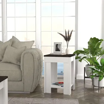 Konferenční stolek BROTAS příruční stolek, bílá/rehab