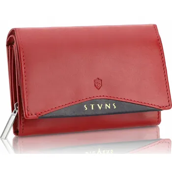 Stevens peněženka z pravé kůže červená - dámská