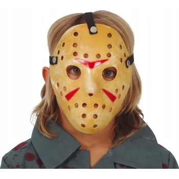 Karnevalová maska Maska na obličej Guirca plastová žlutá