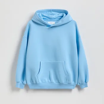 Chlapecká mikina Reserved - Mikina interlock s kapucí - bleděmodrá - 956FJ-05X - 956FJ-05X-170