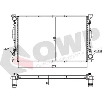 Chladič motoru QWP Chladič vody QWP WRA341